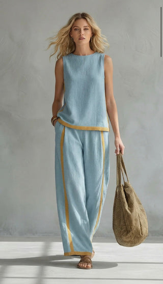 Leila | Completo Elegante in Cotone e Lino