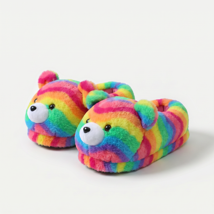 Teddy Pantofole Peluche A Forma Di Orsetto
