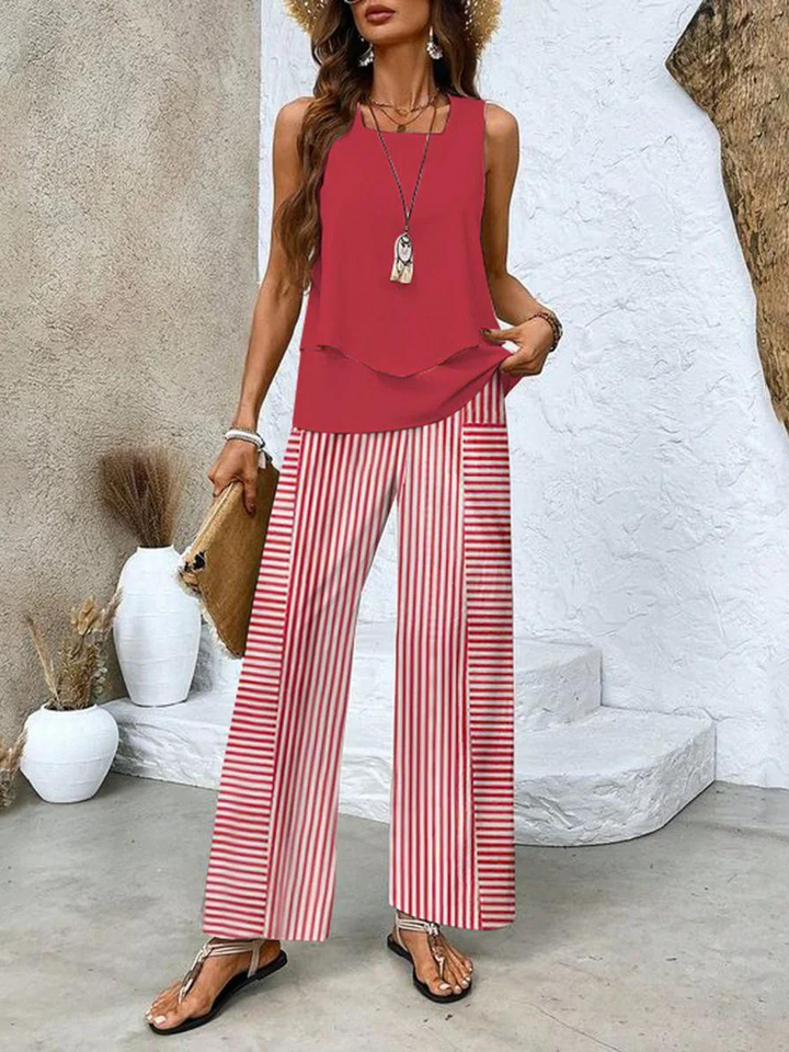 Averie | Elegante Set Estivo a righe