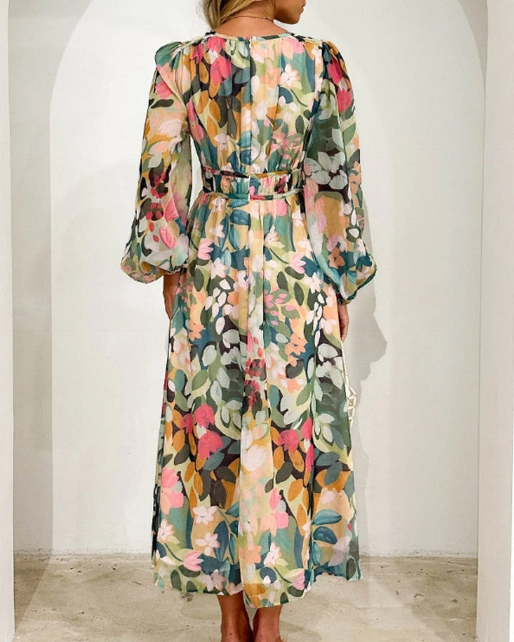 Celine | Abito Femminile con Motivo Floreale
