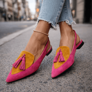 Lorena | Sandali con Laccetti con Nappe Chic