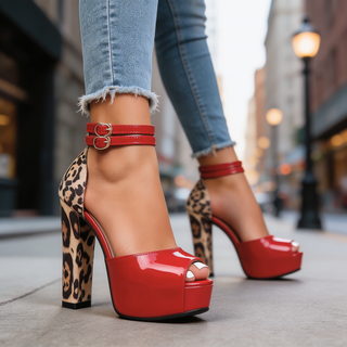 Sierra™ Scarpe Platform Leopardate Eleganti