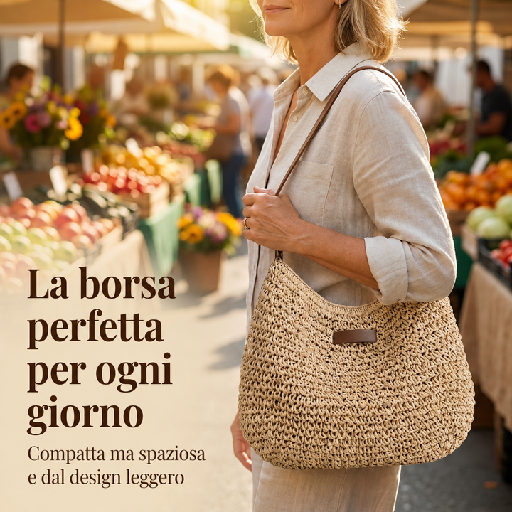 Colomba | Borsa Intrecciata Elegante - Cachi