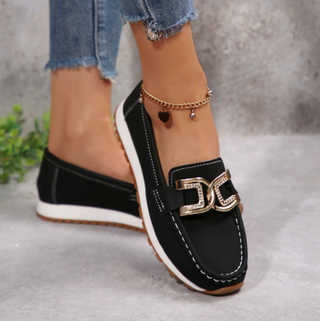 Emma Mocassini Comfort Chic Fibbia Diamante