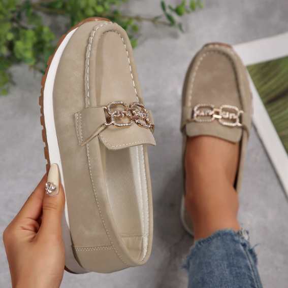 Emma Mocassini Comfort Chic Fibbia Diamante