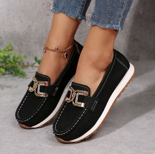Emma Mocassini Comfort Chic Fibbia Diamante