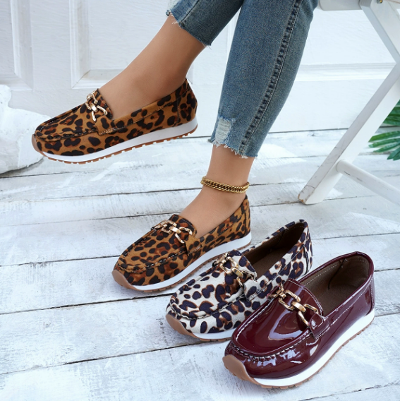 Evelia Mocassini Comfort Stampa Animalier