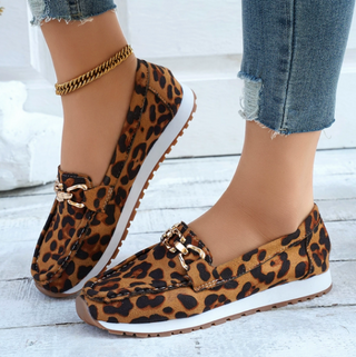 Evelia Mocassini Comfort Stampa Animalier