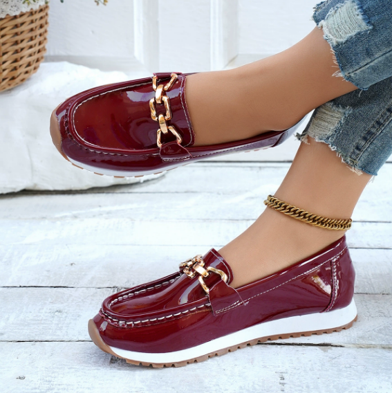 Eleonora Mocassini Comfort Bordeaux Lucidi