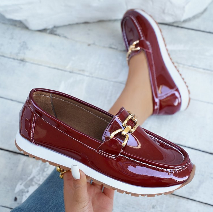 Eleonora Mocassini Comfort Bordeaux Lucidi