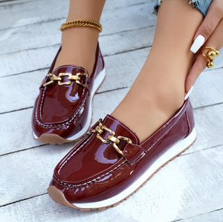 Eleonora Mocassini Comfort Bordeaux Lucidi