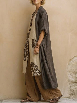 Valentina | Completo Bohemien Lungo Ricamato