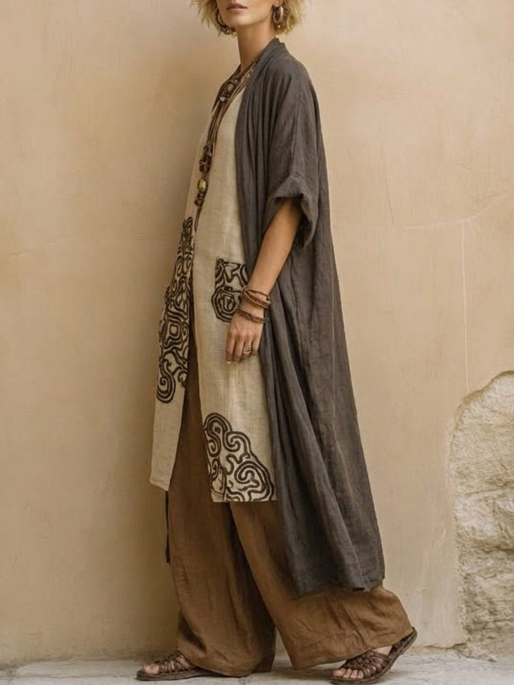 Valentina | Completo Bohemien Lungo Ricamato