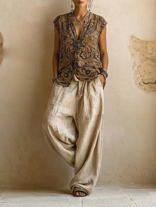 Giulia | Completo Bohemien Fluido Stratificato