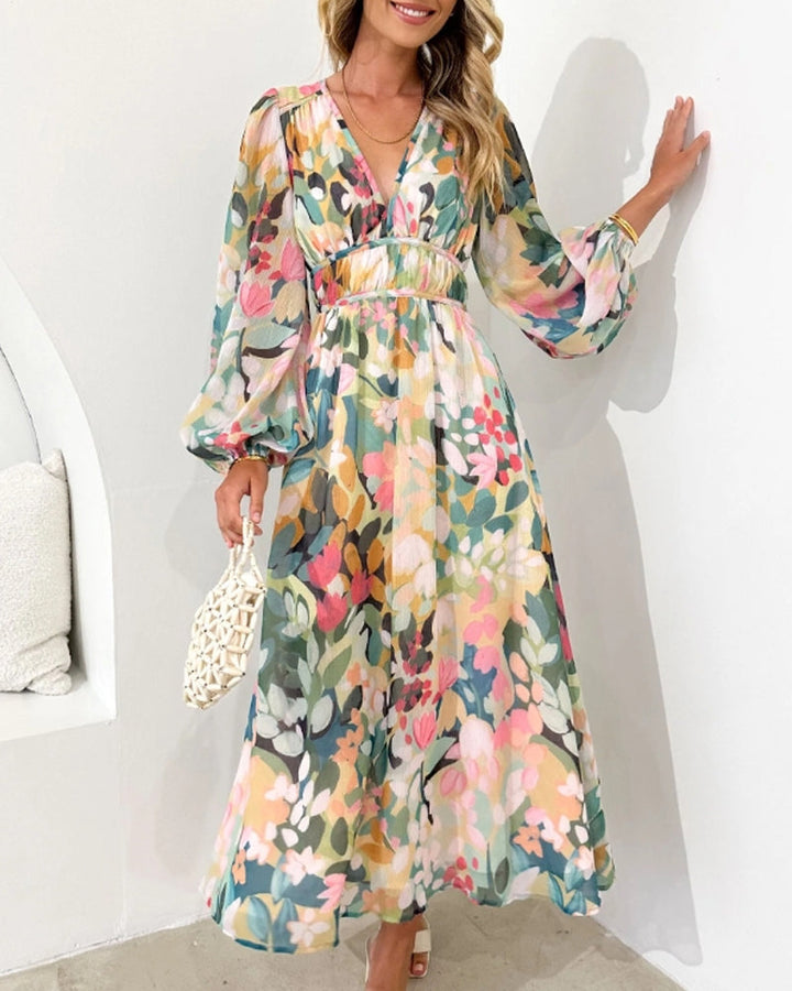 Celine | Abito Femminile con Motivo Floreale