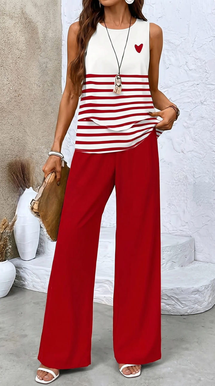 Averie | Elegante Set Estivo a righe