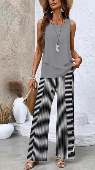 Averie | Elegante Set Estivo a righe